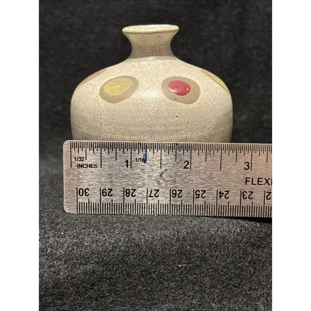 Mimatsu‎ Stoneware IKABANA Handmade Mini Bud Vase Made In Japan Hand Painted